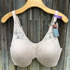 NWT Bali Breathe Wireless Bra Beige Nude 2XL